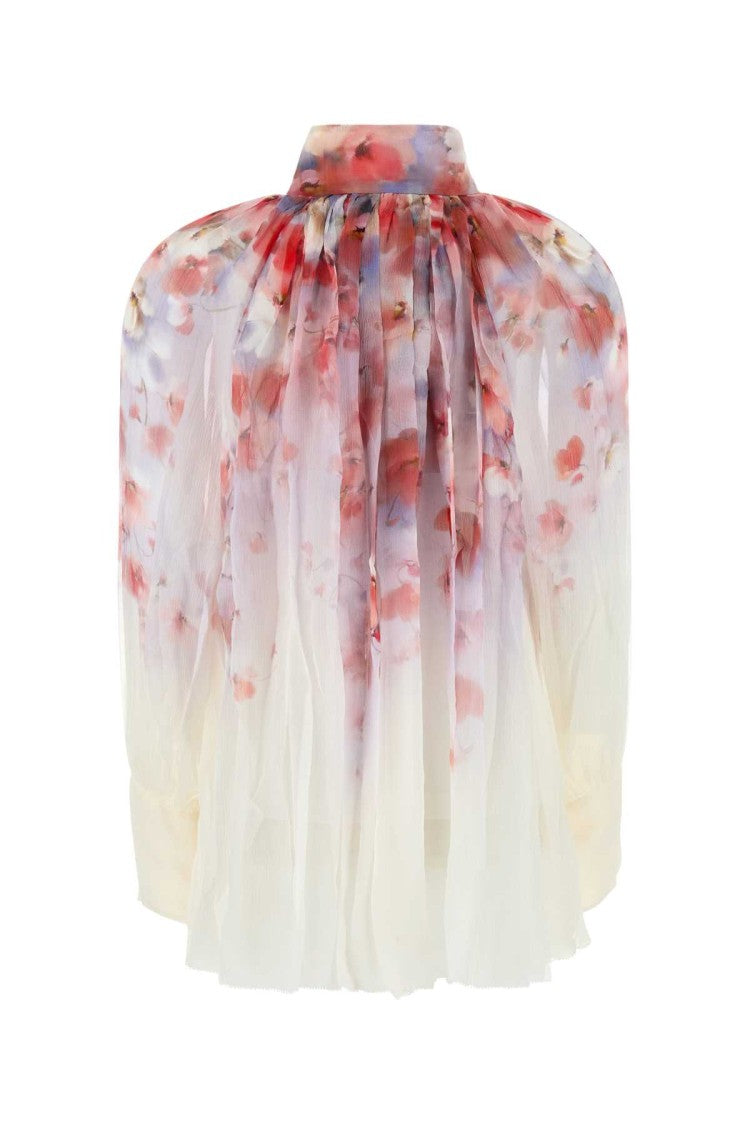 Zimmermann White Viscose Crush Blouse