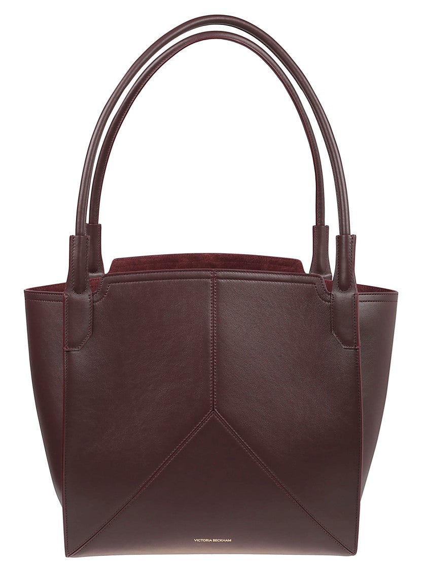 Victoria Beckham Small Victoria Geometric Leather Tote Bag