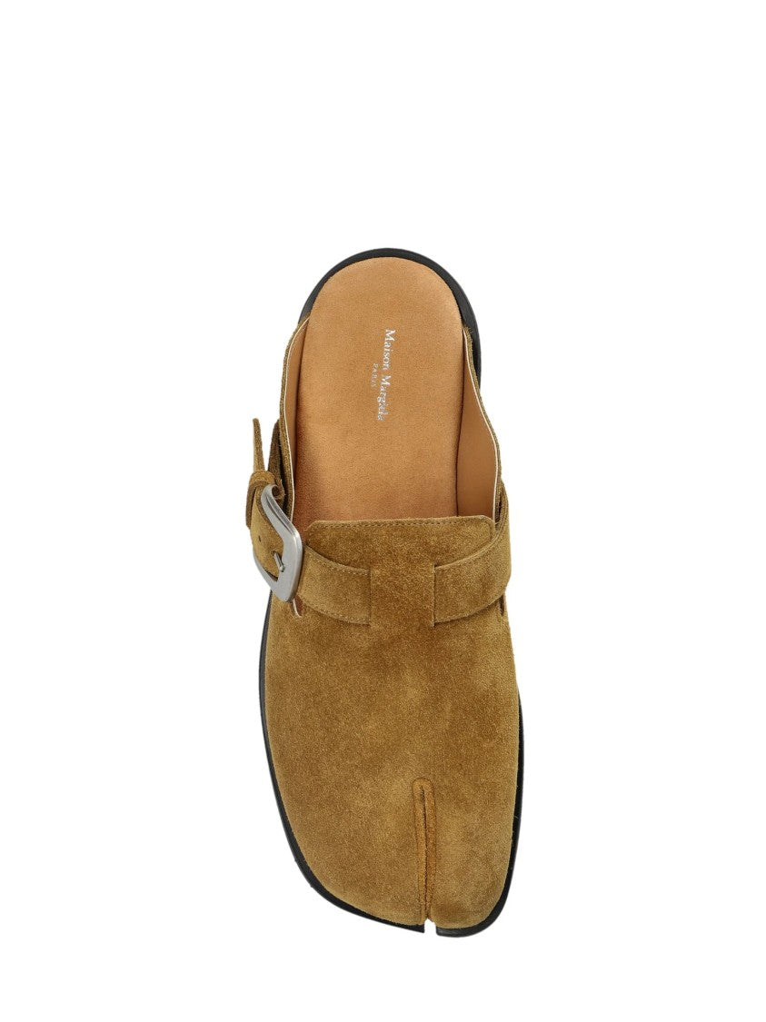 Maison Margiela Brown Split-Toe Suede Sandals
