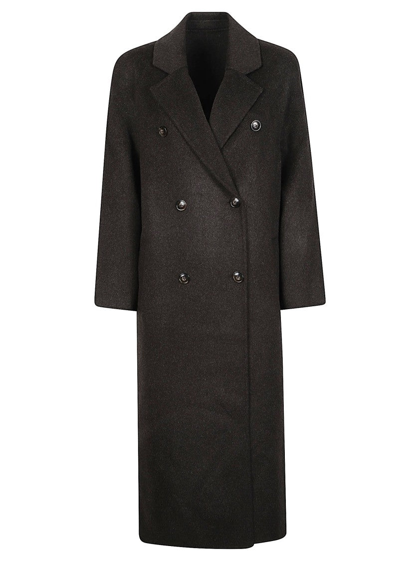 Loulou De Saison Irvin Double-Breasted Wool-Cashmere Long Coat