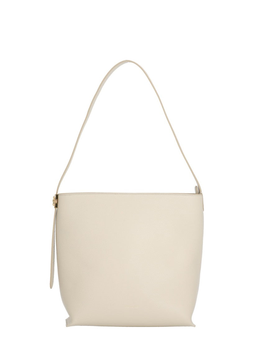 Coccinelle C-Me Lock Bag With Structured Silhouette And Golden Accents