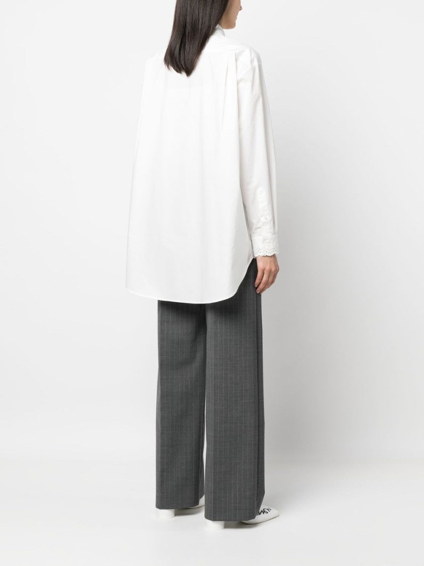 Mm6 By Maison Margiela White Button-Down Shirt