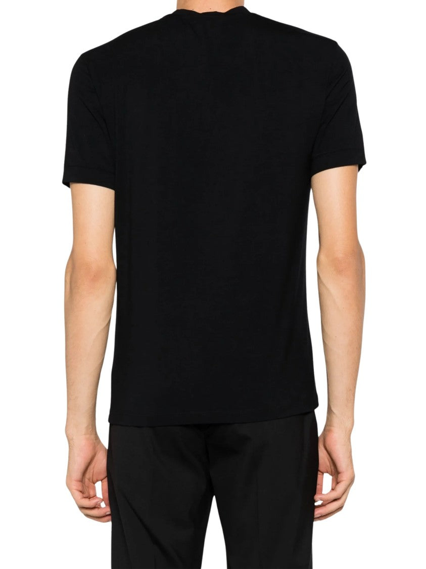 Giorgio Armani Smooth Crewneck Cotton T-Shirt