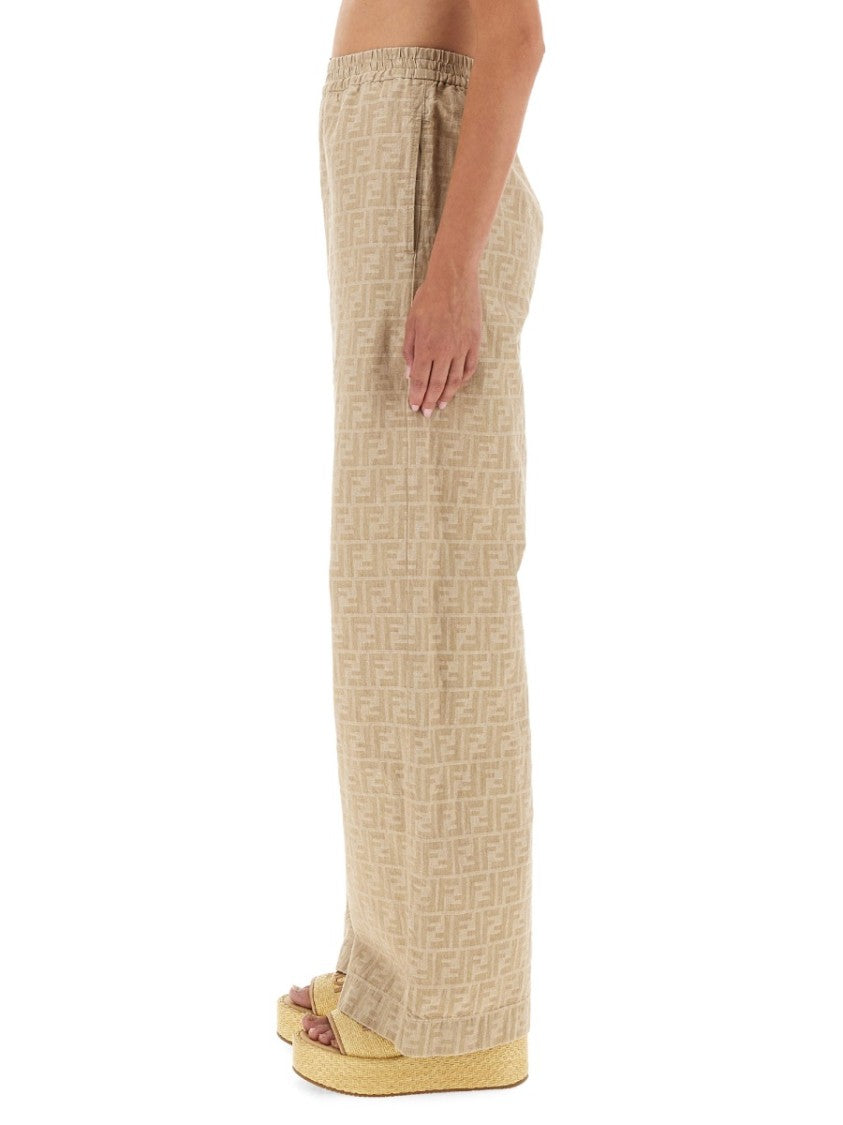 Fendi Ff Chambray Pants
