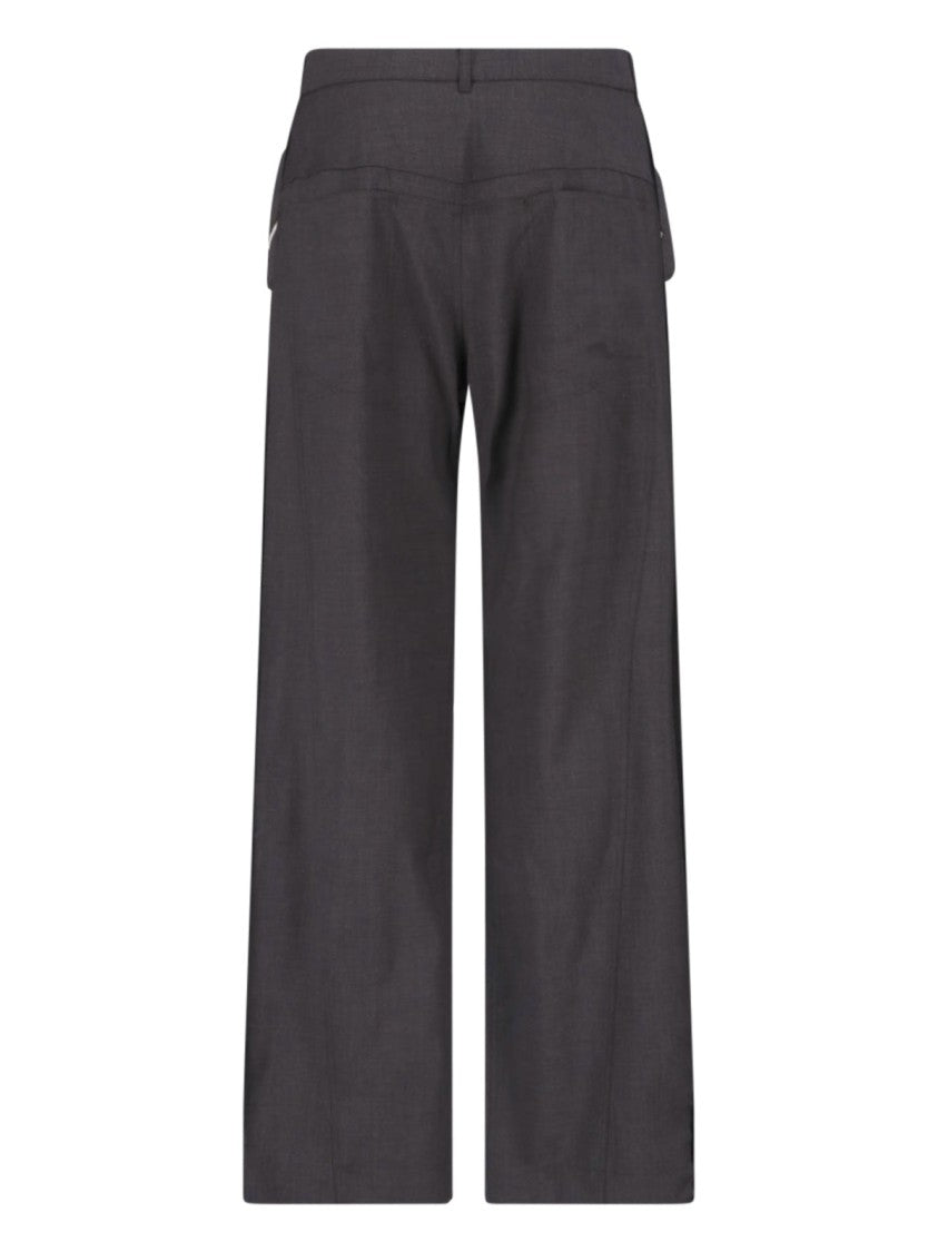 Kiko Kostadinov Brown Komlo Straight-Leg Virgin Wool Trousers