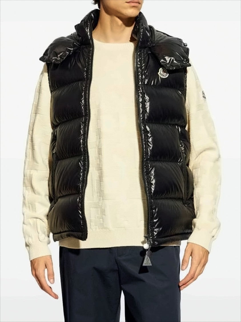 Moncler Padded Vest With Detachable Hood