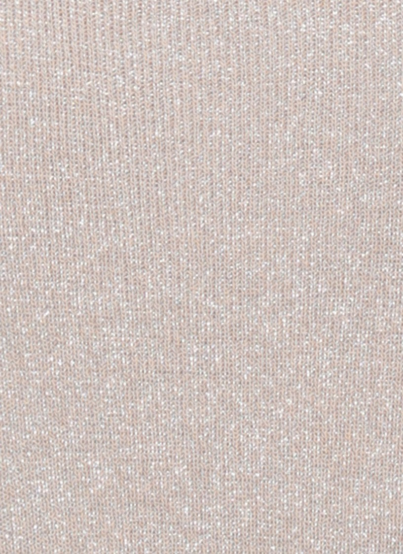Fabiana Filippi Beige Lurex Viscose Tank Top