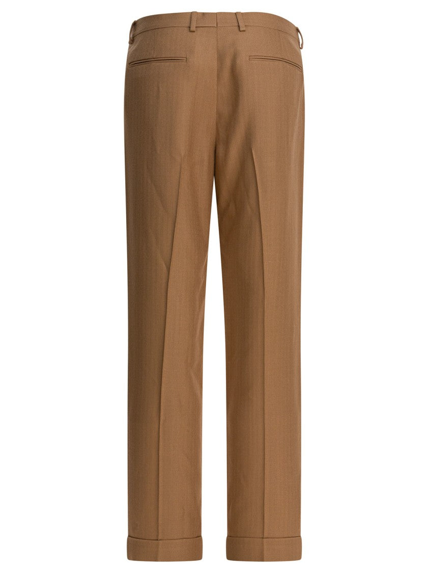 Valentino Mid-Rise Viscose Pants With Tailored Silhouette
