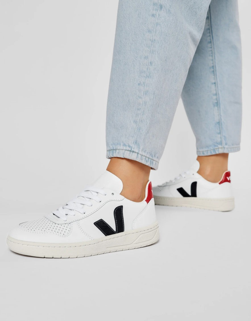 Veja V-10 Leather Sneakers