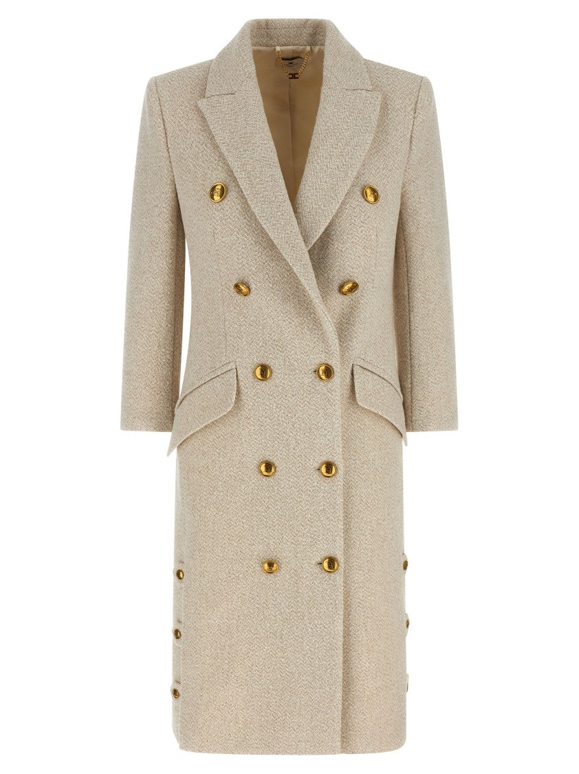 Elisabetta Franchi Double-Breasted Coat