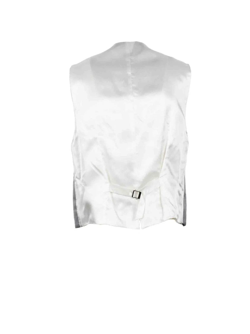 Alessandro Dell Acqua Grey Polyester Vest
