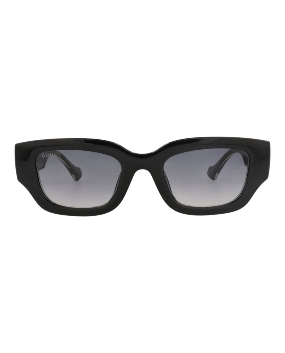 Gucci Cat Eye-Frame Injection Sunglasses With Gold Accents