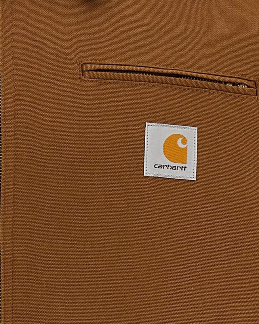 Carhartt Wip Loose Fit Organic Cotton Dearborn Jacket With Velvet Collar