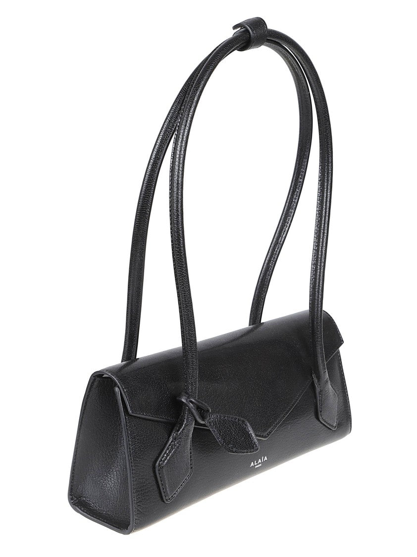Alaïa Smooth Leather Handbag With Structured Silhouette And Flap Closure