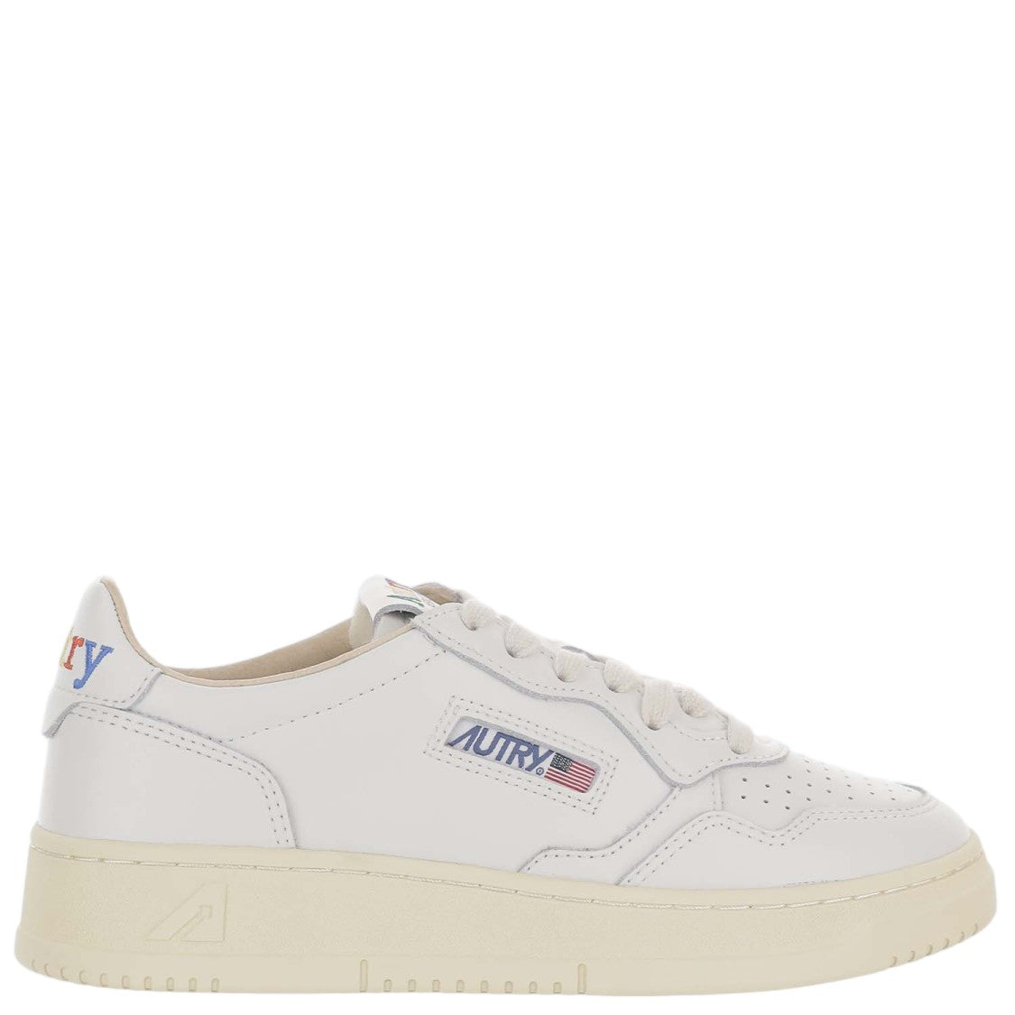 Autry White Medalist Low Leather Sneakers