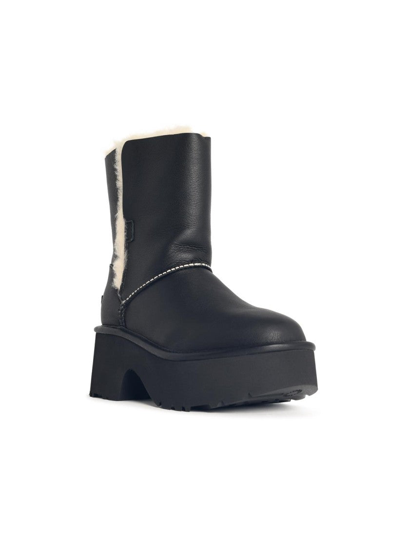 Ugg 'Classic Esmee' Black Leather Boots