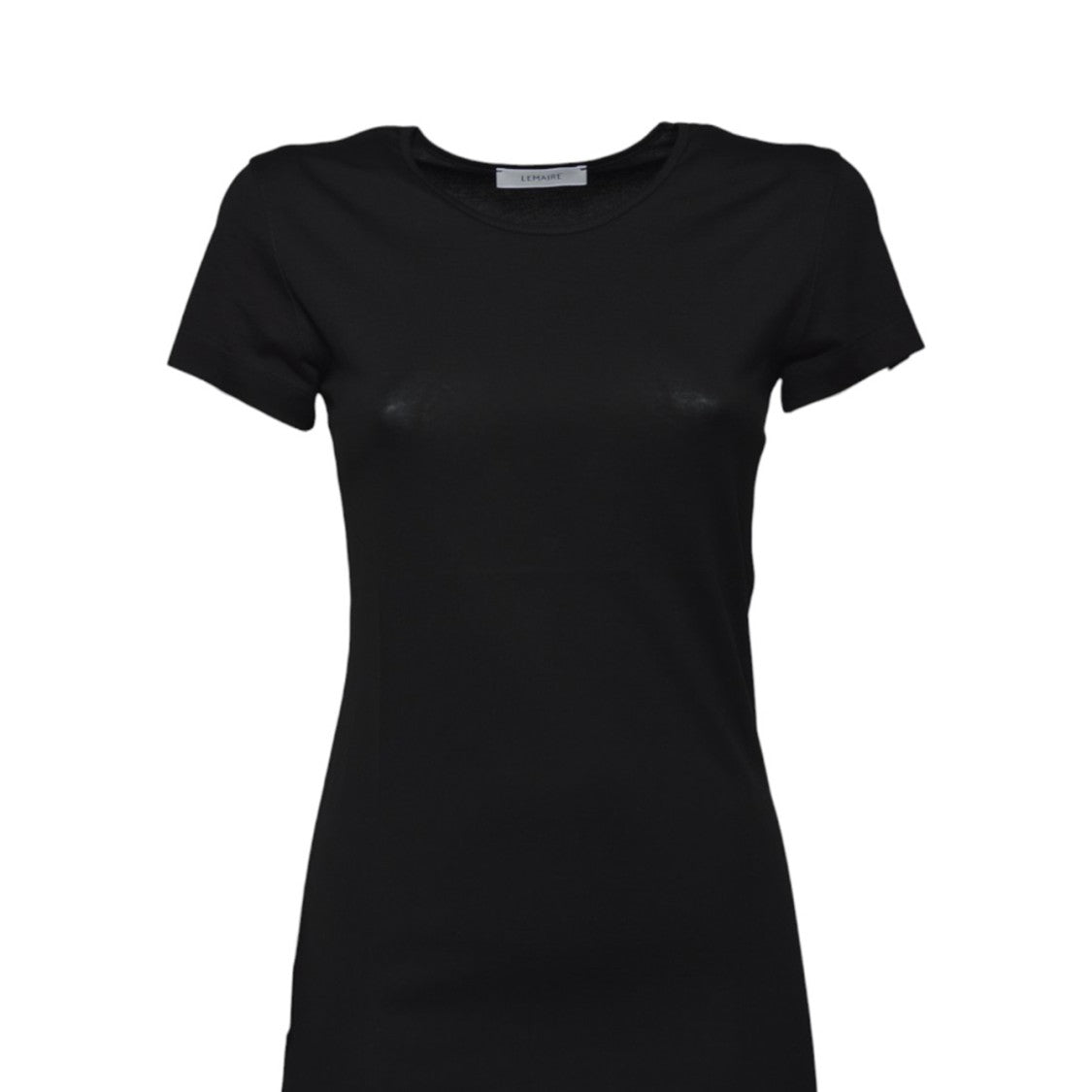 Lemaire Black Cotton Long T-Shirt