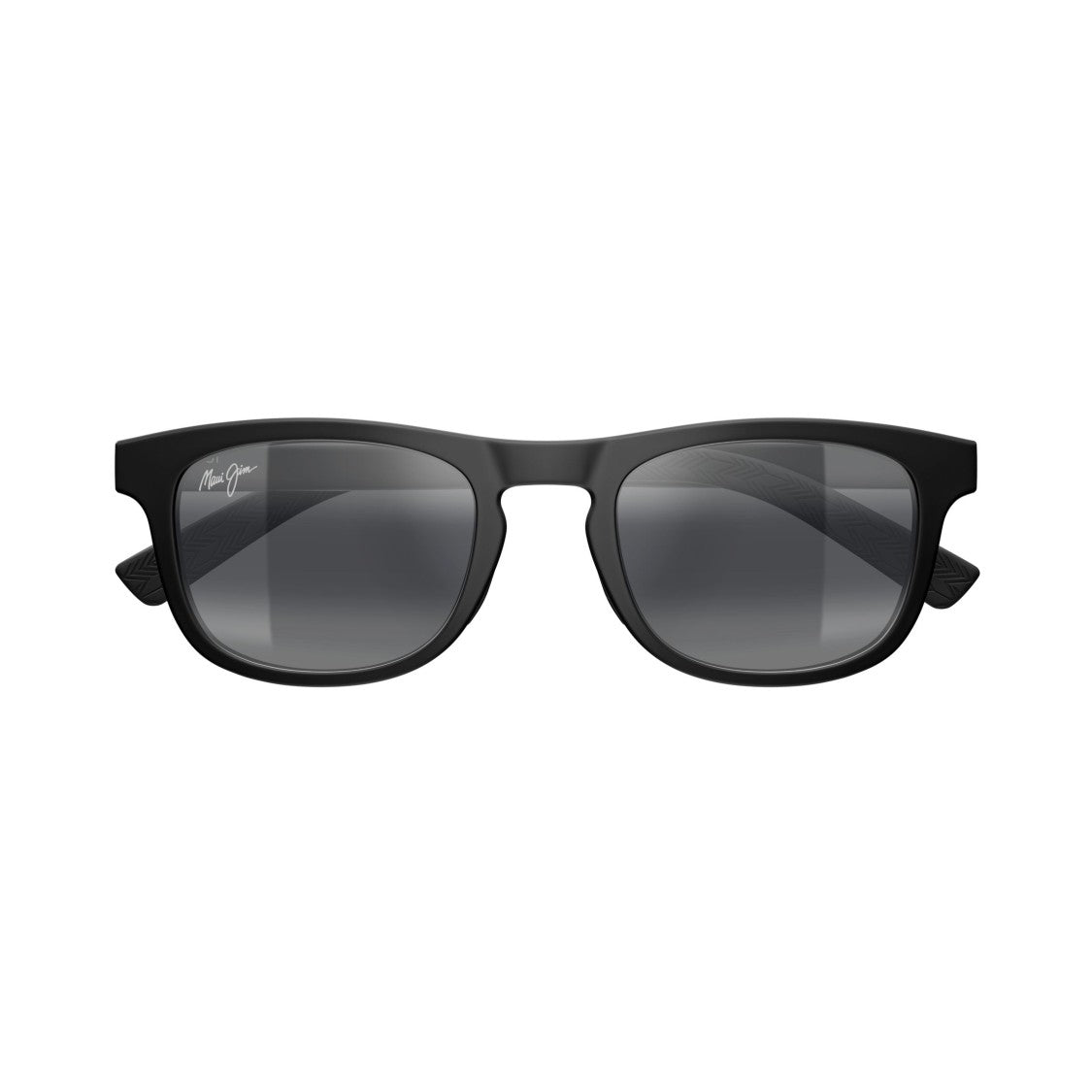 Maui Jim Aliali Rectangular Frame Sunglasses With Matte Black Finish