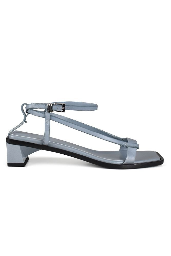 Anest Collective Smooth Leather Sandals With Cross-Over Ankle Strap