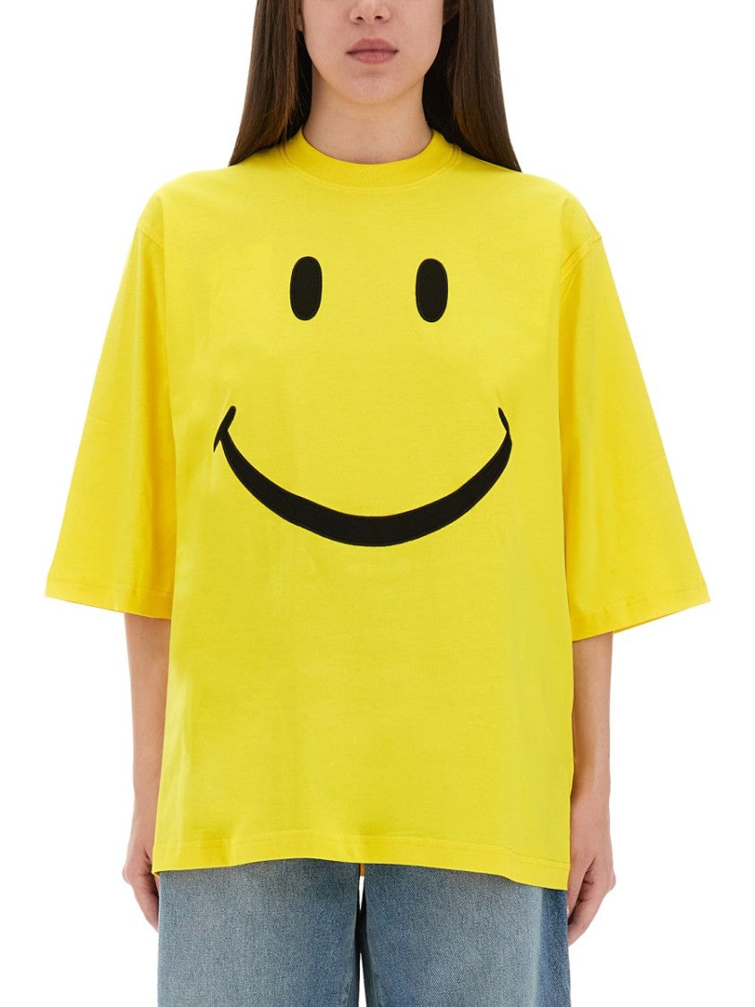 Moschino Relaxed Fit Cotton T-Shirt With Cheerful Graphic