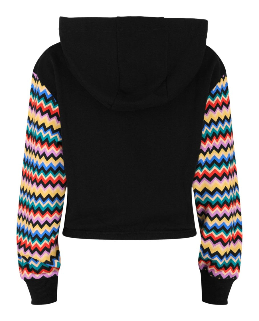 M Missoni Chevron Print Sleeve Hoodie