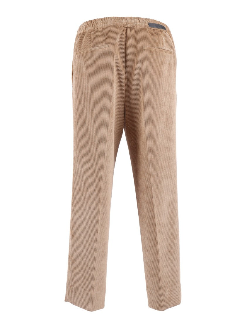 Briglia Textured Corduroy Pants With Relaxed Fit