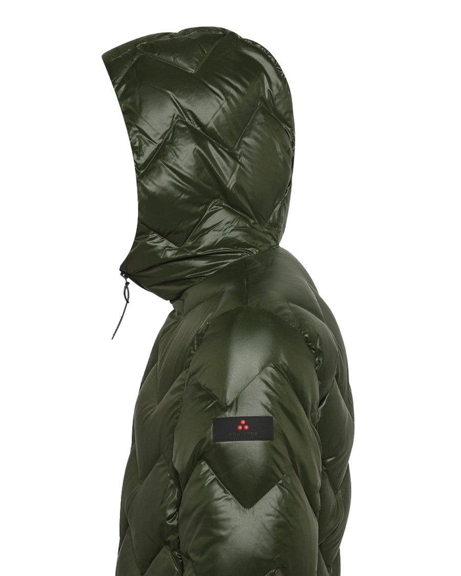 Peuterey Short Lightweight Puffer Jacket With Chevron Quilting