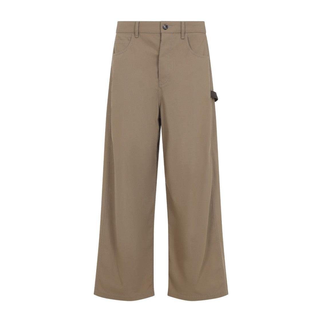 Loewe Wide-Leg Trousers In Soft Cotton Blend With Subtle Detail