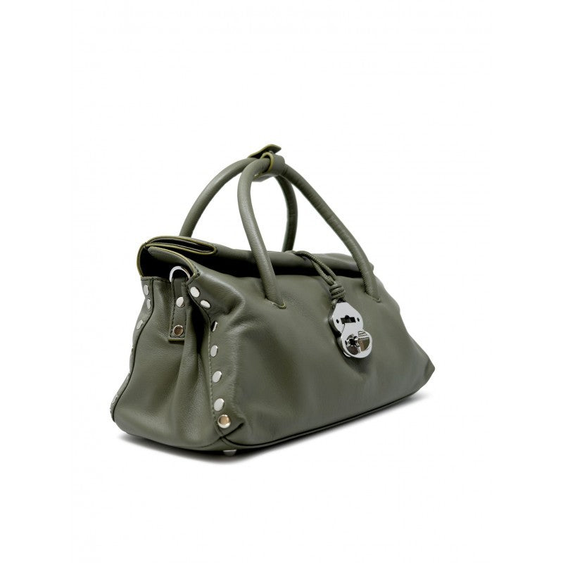 Zanellato Green Olivona Leather Dotta Saeta S Handbag
