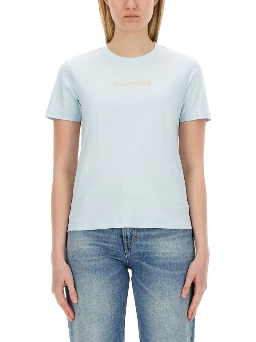 Lanvin Regular Fit T-Shirt With Signature Logo Detail