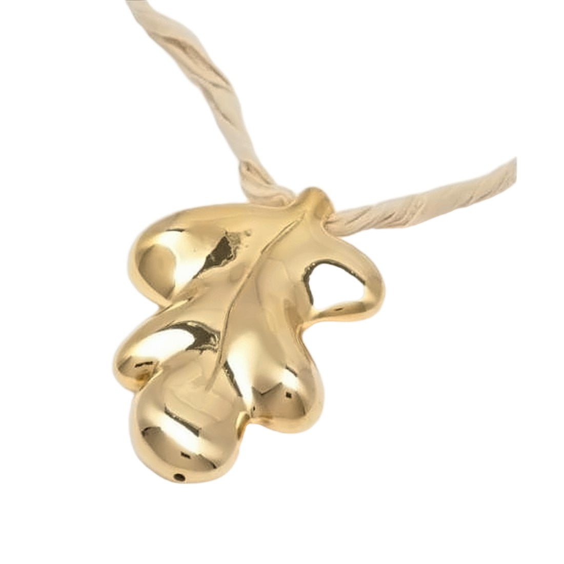 Jil Sander Abstract Leaf Pendant Necklace