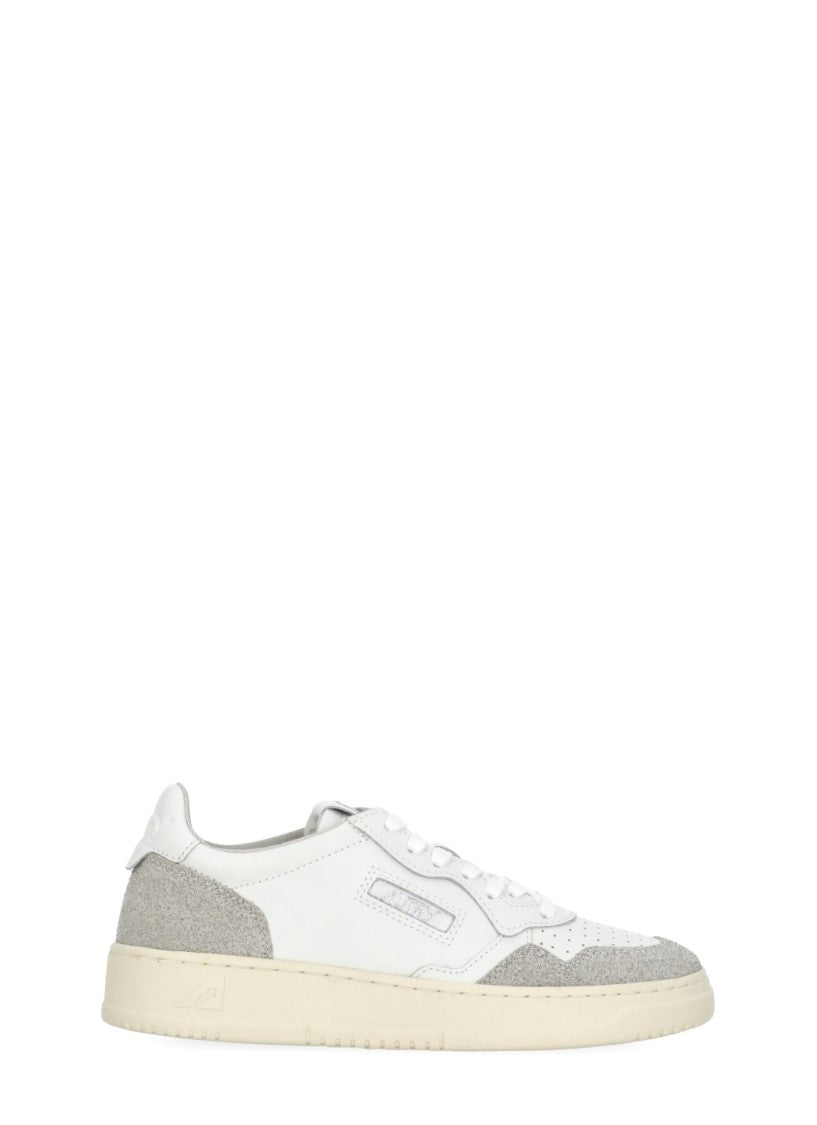 Autry White Medalist Low Leather Sneakers