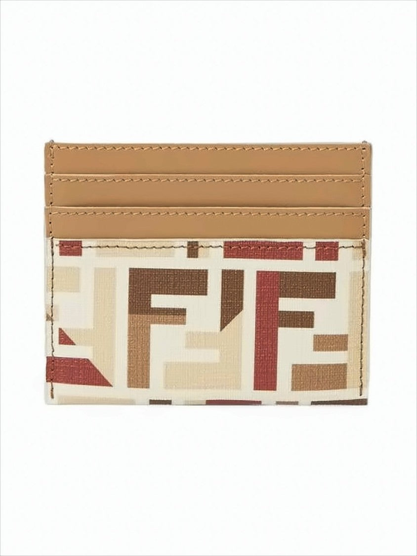 Fendi Geometric Pattern Card Wallet
