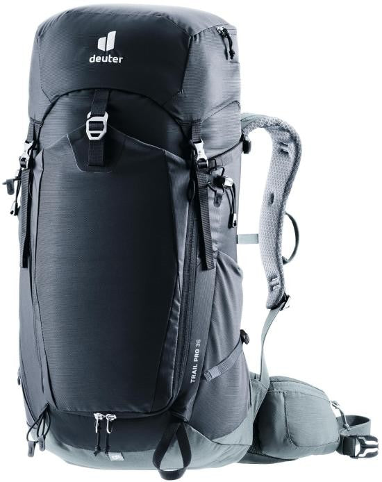 Deuter Structured Black Backpack With Multi-Compartment Design