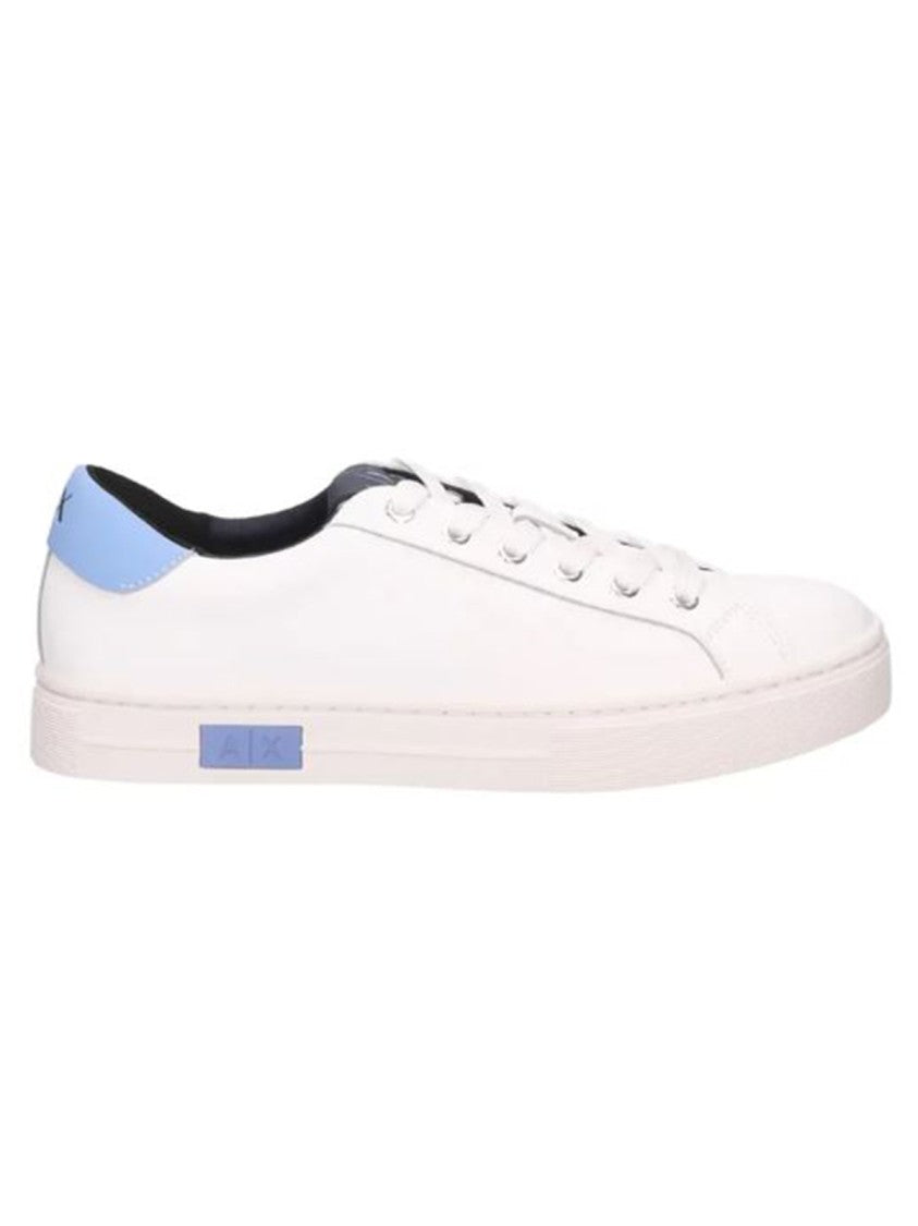 Armani Exchange White Leather Sneakers