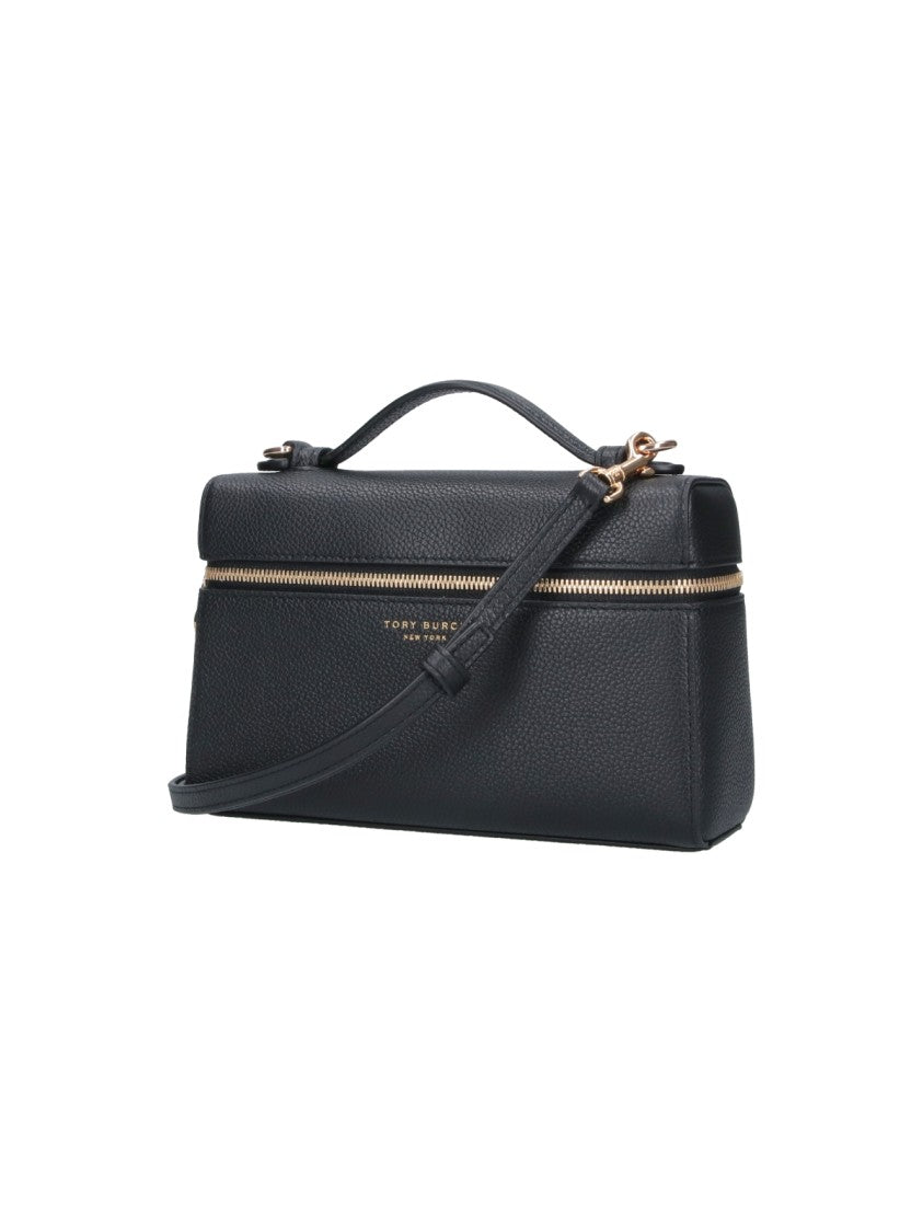 Tory Burch Black Romy Slim Double Zip Handbag
