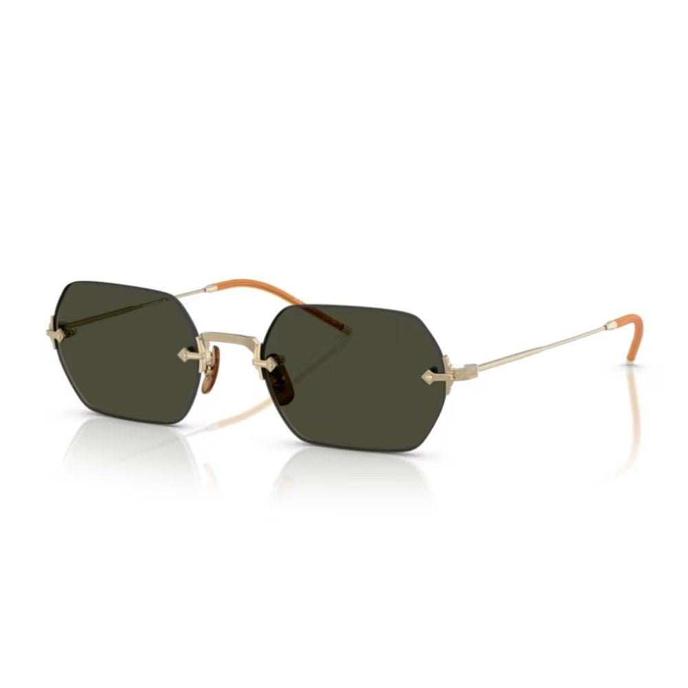 Oliver Peoples Ov1353st Tk-13 Rimless Gold-Tone Titanium Sunglasses