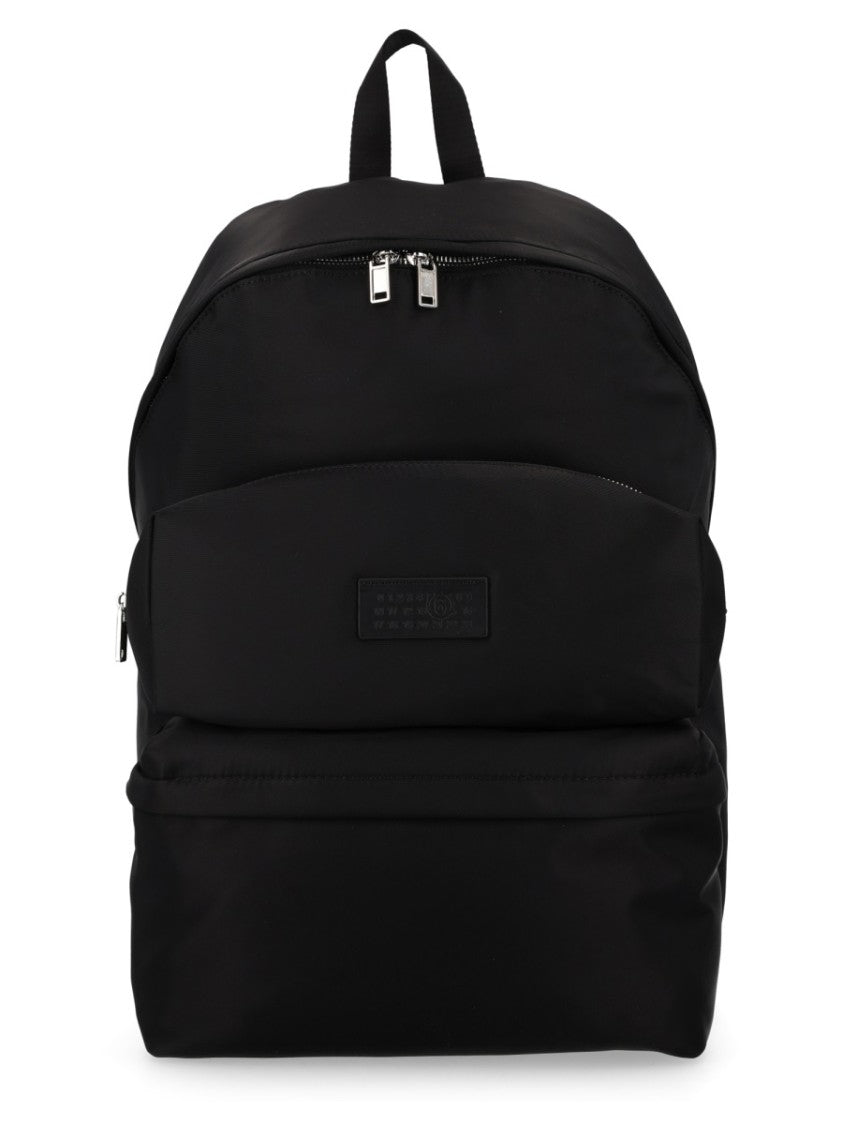 Mm6 By Maison Margiela Black Numeric Polyamide Backpack