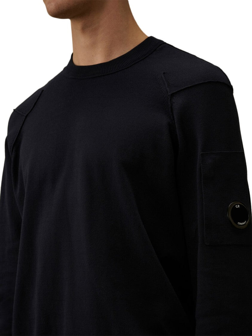 C.P. Company Crewneck Sweater In Luxurious Sea Island Cotton