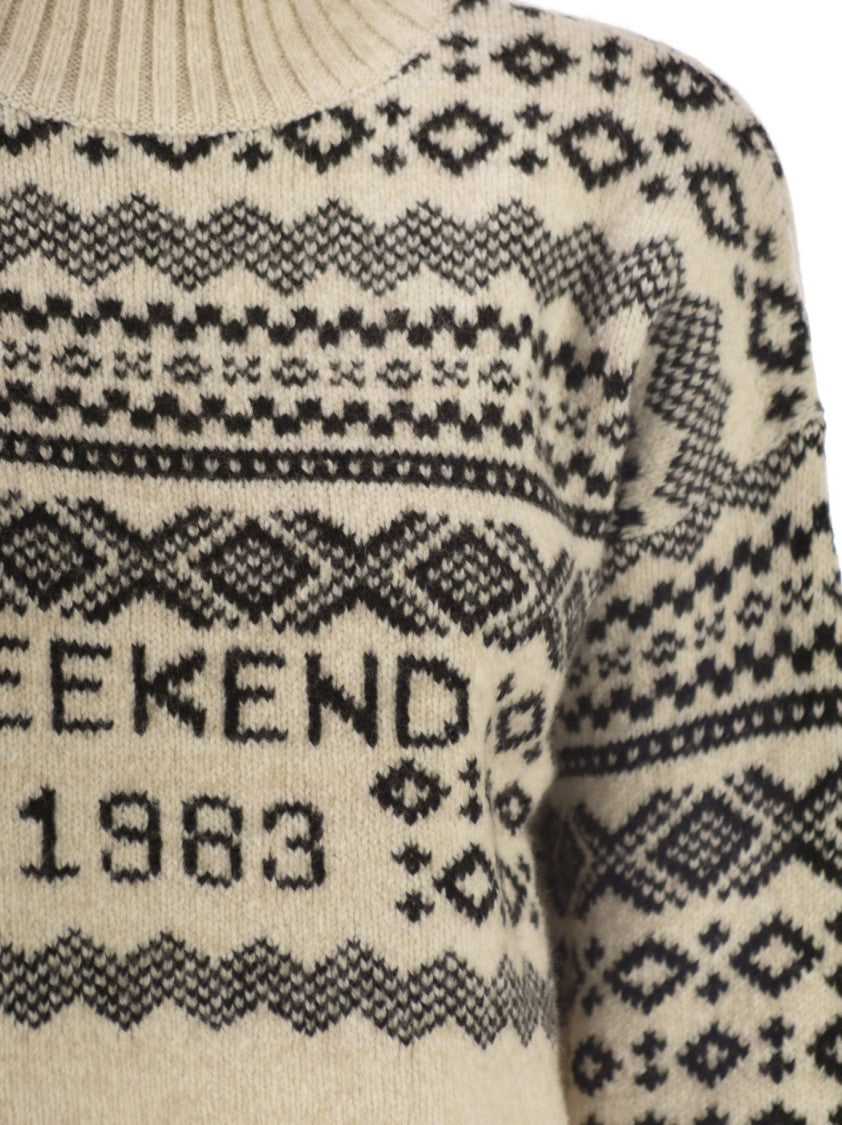 Max Mara Brioso1234 - Jacquard Wool And Alpaca Jumper