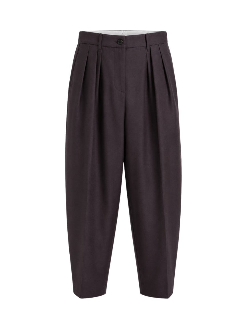Nine In The Morning Ametista Gerda Wool Pleated Wide-Leg Pants