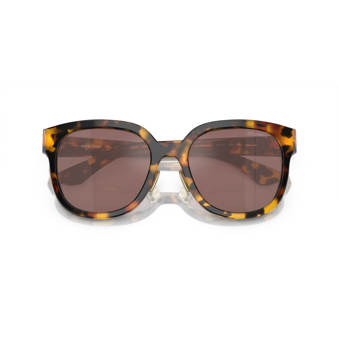 Miu Miu 0Mu 01Zs Oversized Tortoiseshell Square Sunglasses
