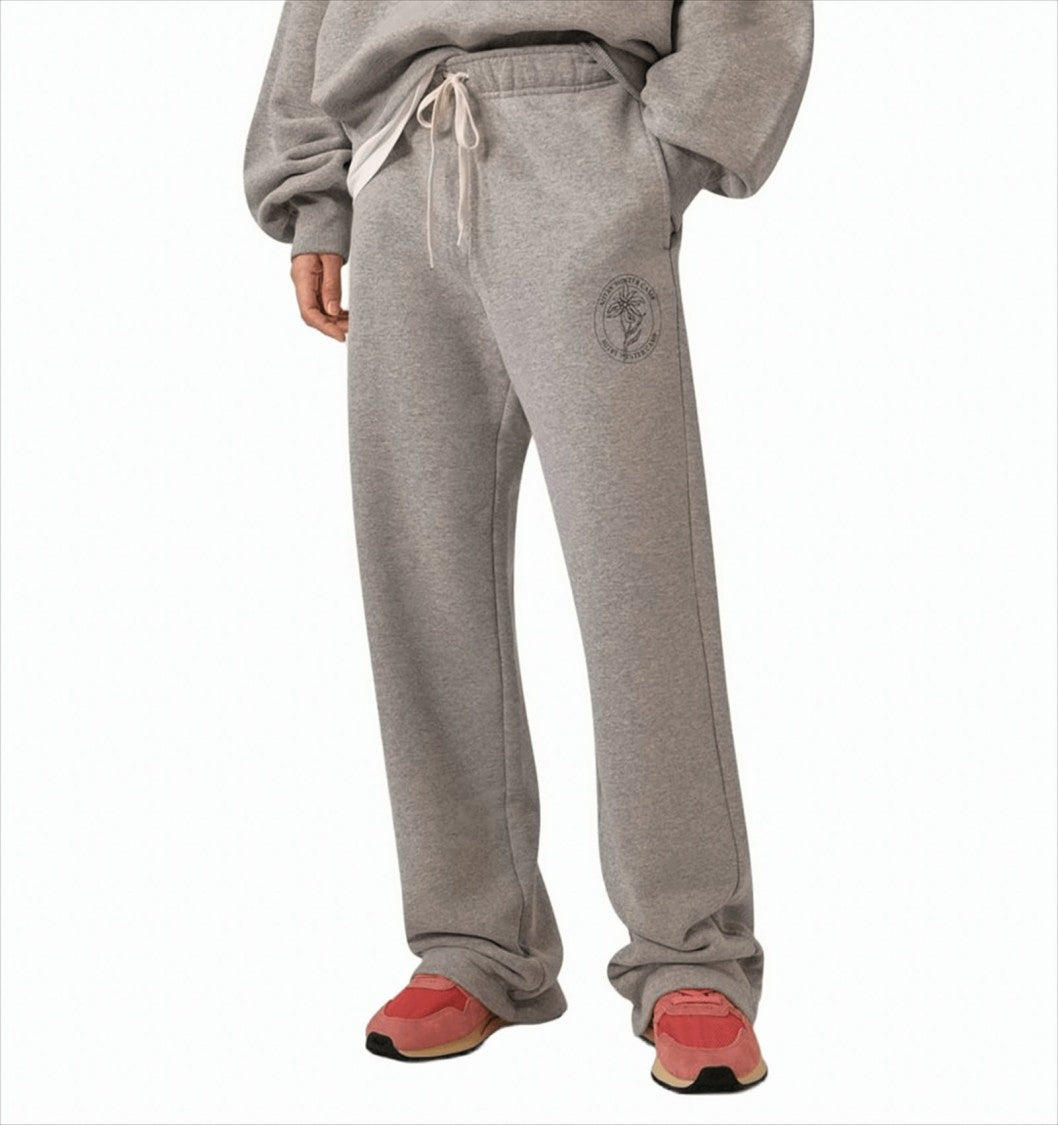 Autry Soft Cotton Straight-Cut Sweatpants With Drawstring Waist