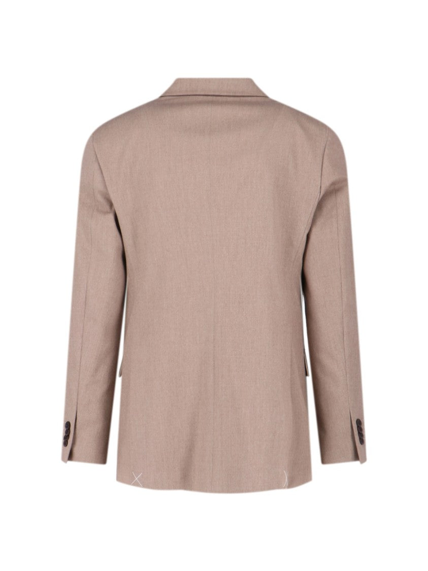 Boglioli Tailored Double-Breasted Suit With Notched Lapel And Textured Fabric