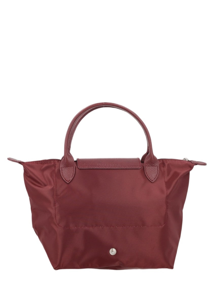 Longchamp Compact Structured Handbag With Flap Closure And Rounded Handles