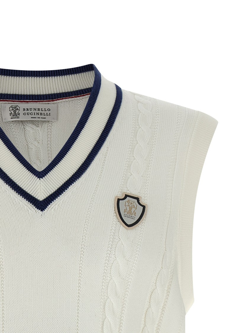 Brunello Cucinelli Cotton Braided Vest