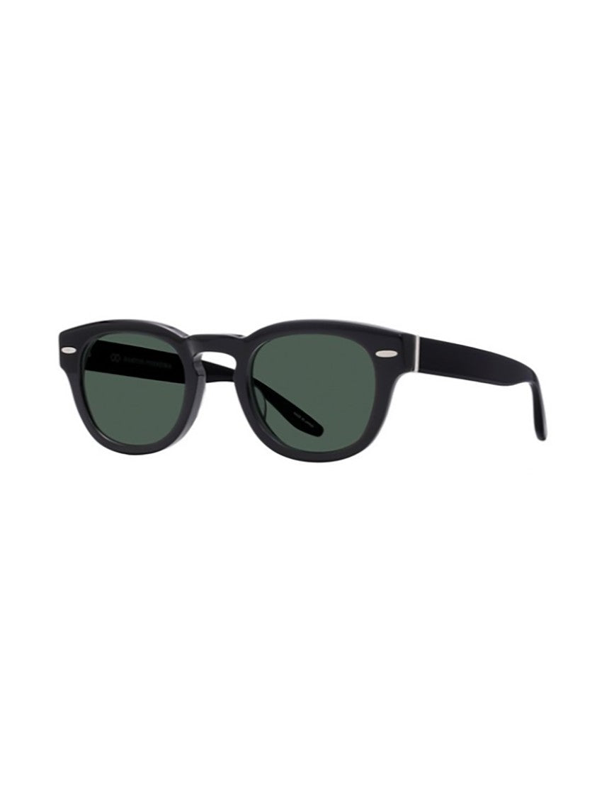 Barton Perreira Demarco Classic Rectangular Sunglasses With Dark Green Lenses