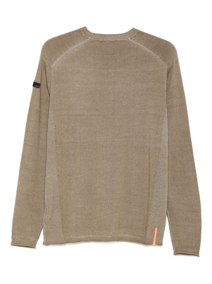 Rrd Relaxed-Fit Knitted Sweater With Ribbed Panels