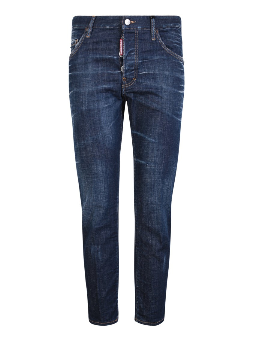 Dsquared2 Blue Mid-Rise Jeans