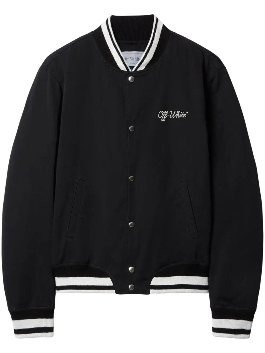 Off-White `Script Cotgab Souvenir` Varsity Jacket